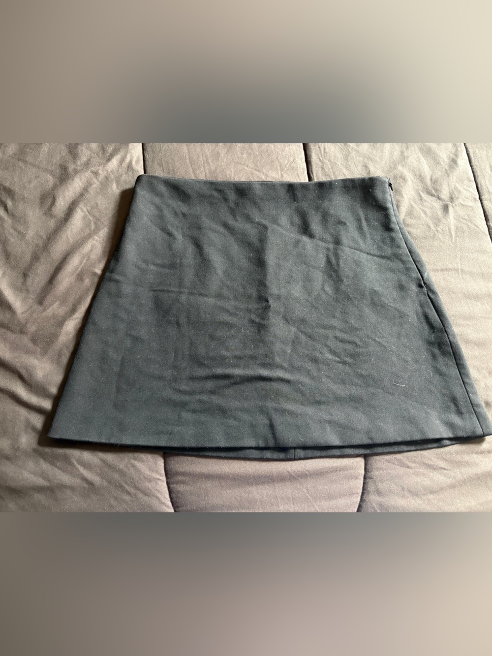 Zara Black Straight Mini Skirt